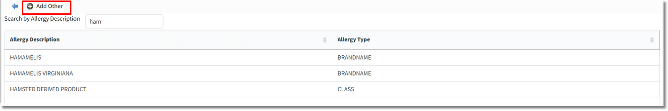 Add other _ free text allergy