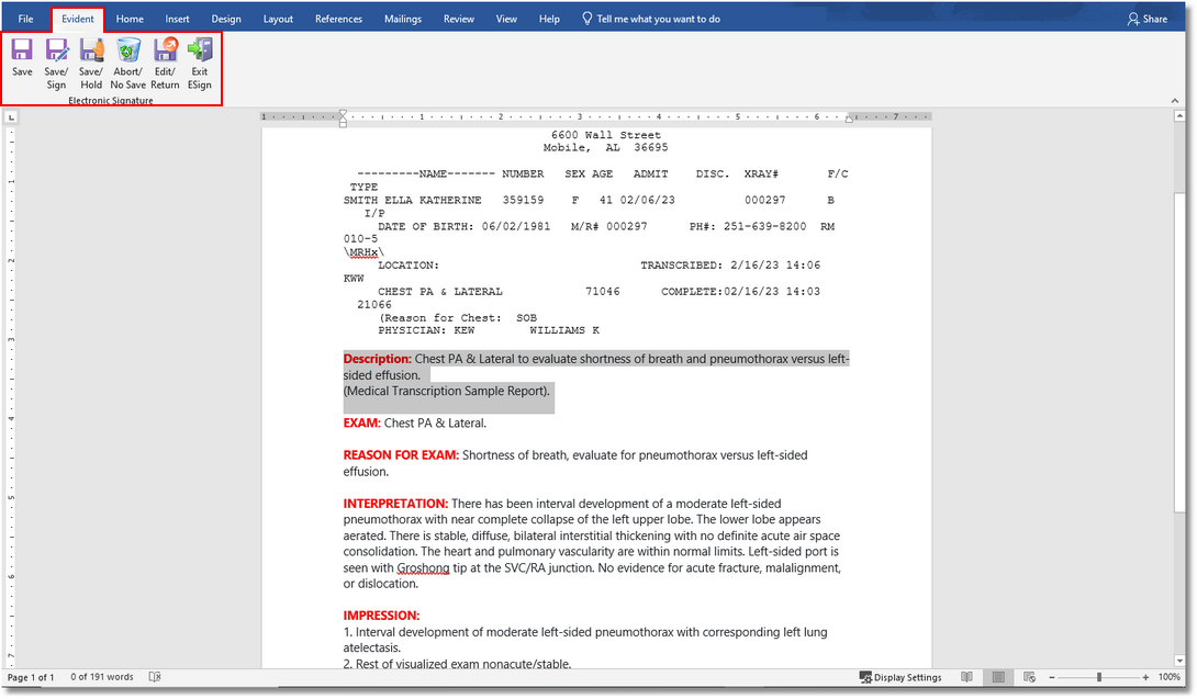 transcription edit