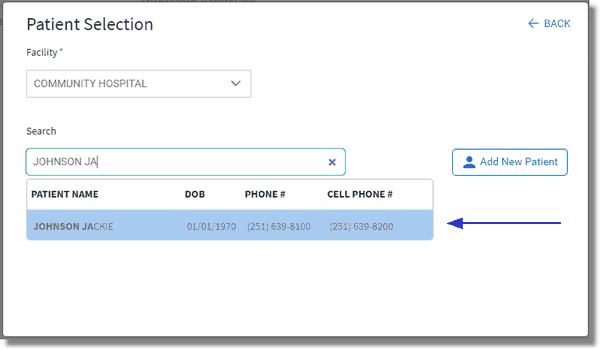 patient_selection_select_existing