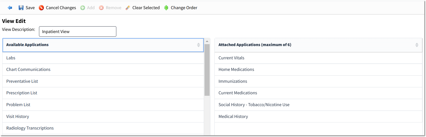 Edit View Existing