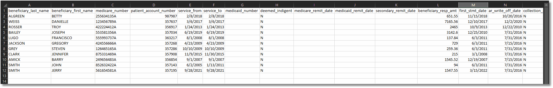 medicare_bad_debt_report_writer