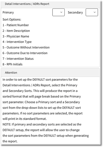 Detail Interventions-ADRs Report