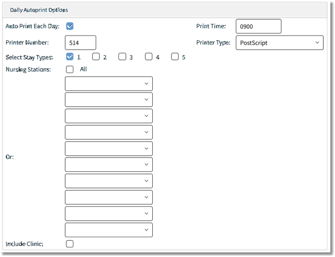 ADM Exceptions Report