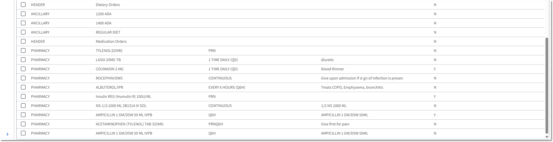 order set setup 2