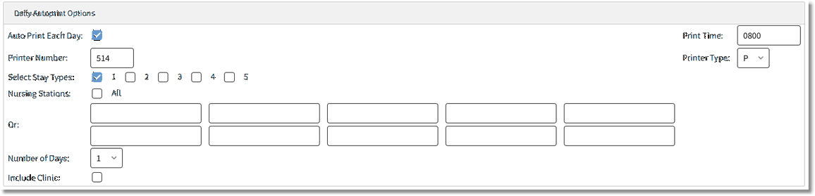 Active Order List Options