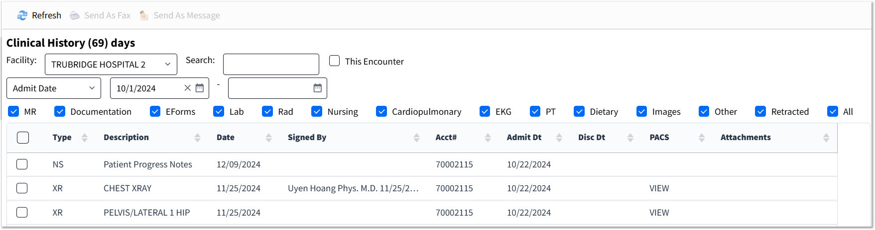 Clinical History
