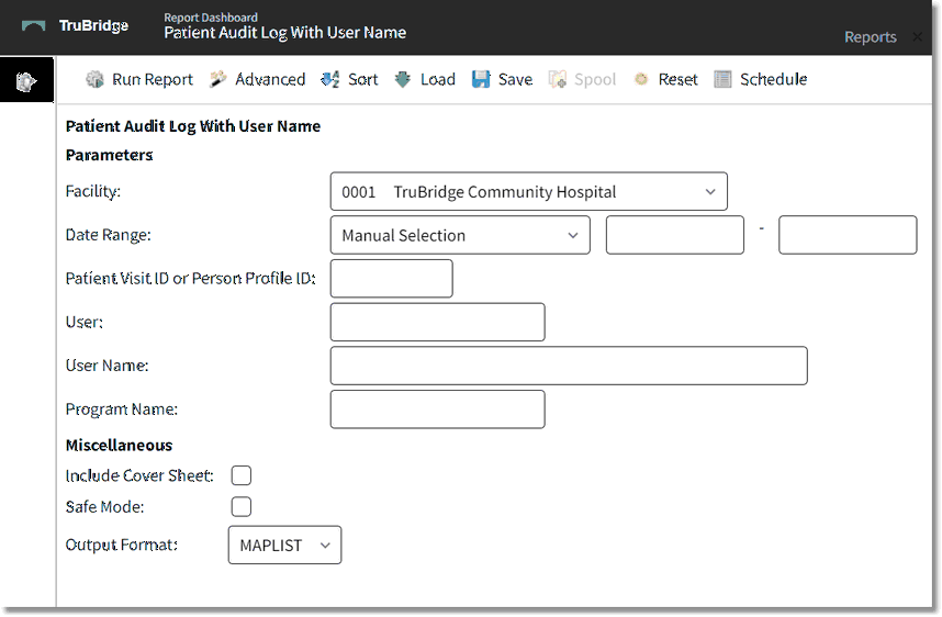 wc pt audit log user name