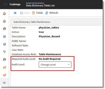 wc data dict table maint